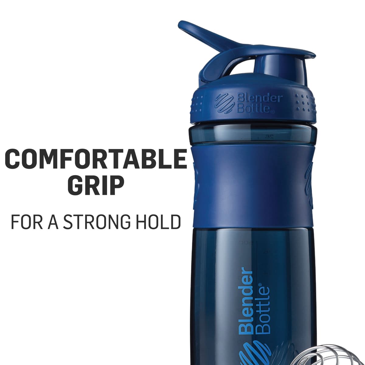 BlenderBottle Sportmixer Botella de Agua | Botella mezcladora de Batidos de proteínas | con batidor Blenderball | Libre de BPA | Tritan — view 3