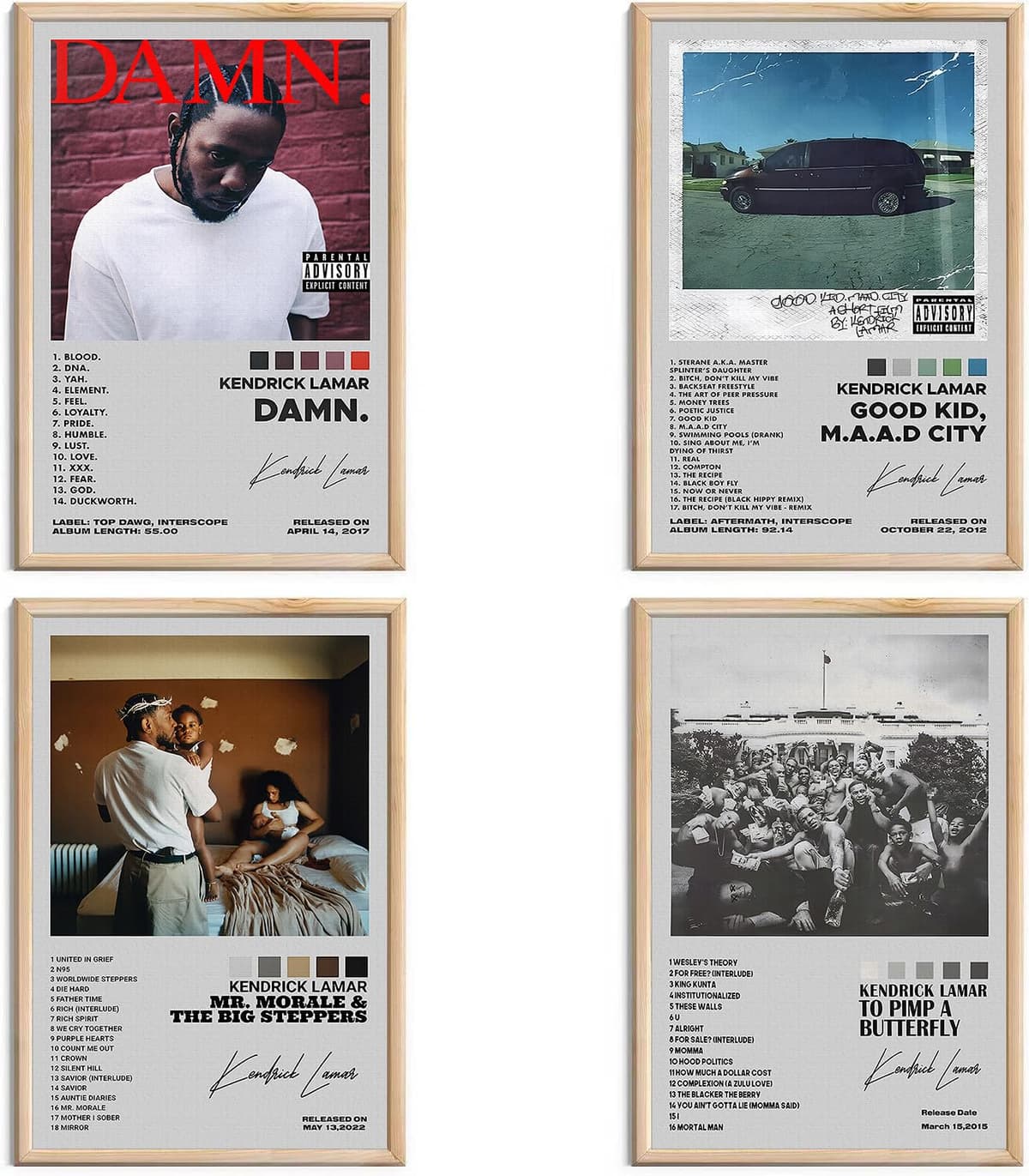 Frank Ocean Signed Limited Album Cover Posters - Canvas Wall Art HD Prints Set of 4 for Teen and Girls Dorm Decor - 8x12 inch Unframed — view 11