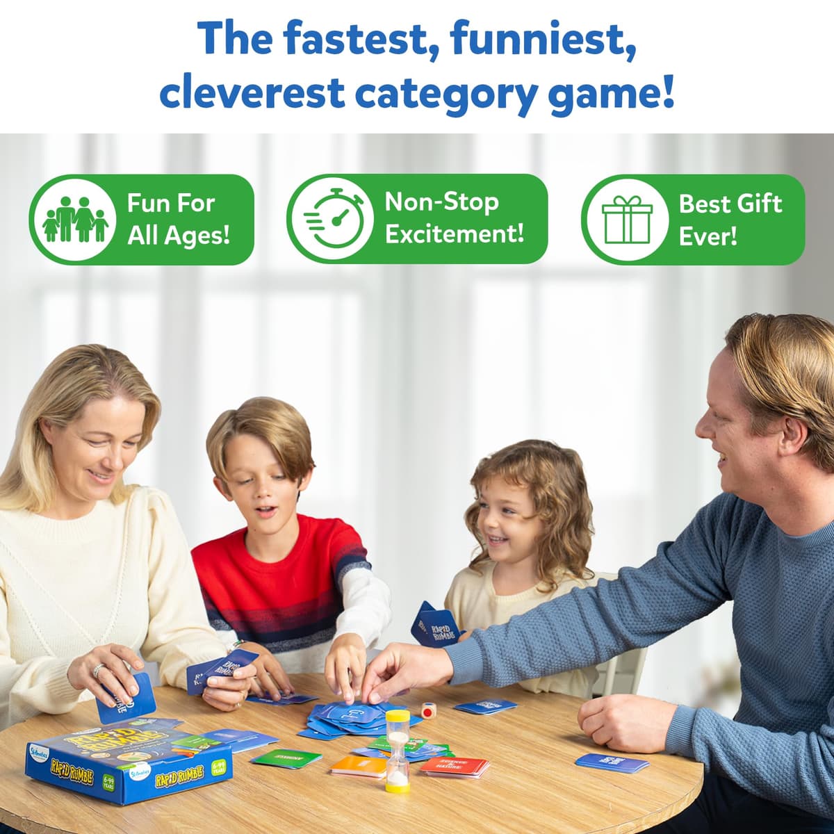 Skillmatics Rapid Rumble - Fast-Paced Board Game for Kids, Teens & Adults, Fun for Family Game Night & Educational Toy, Quick-Thinking Card Game, Gift for Ages 6, 7, 8, 9 & Up — view 2