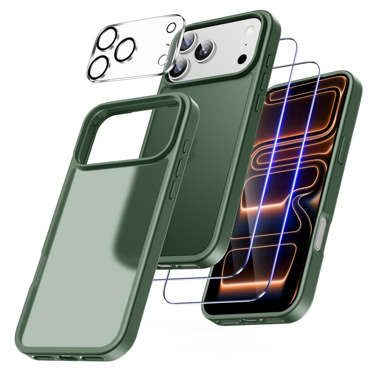 FLLAO 4 en 1 Funda para iPhone 15 con 2 Protector Pantalla y 1 Protector Lente Cámara, [Almohadilla de Aire integrada] Antigolpes Antiarañazos Carcasa 6,1 Pulgadas, Transparente — view 101