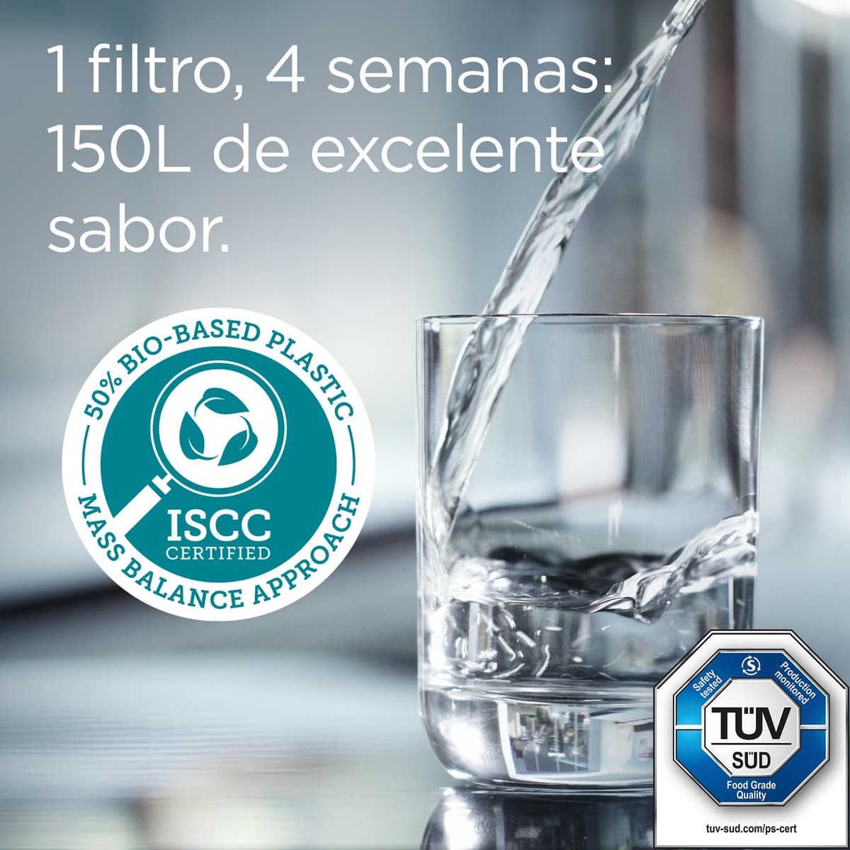BRITA Cartucho Filtrante de Agua MAXTRA PRO Pure Performance (All-in-1) Pack 4 | Recambio original para todas las jarras BRITA para agua de sabor puro - filtra PFAS, cloro, cal y metales — view 4