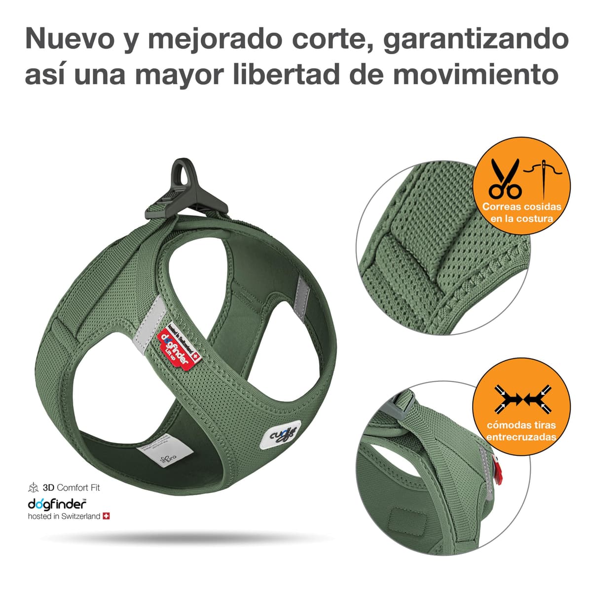 Vest Harness curli Clasp Air-Mesh Moss S — view 2