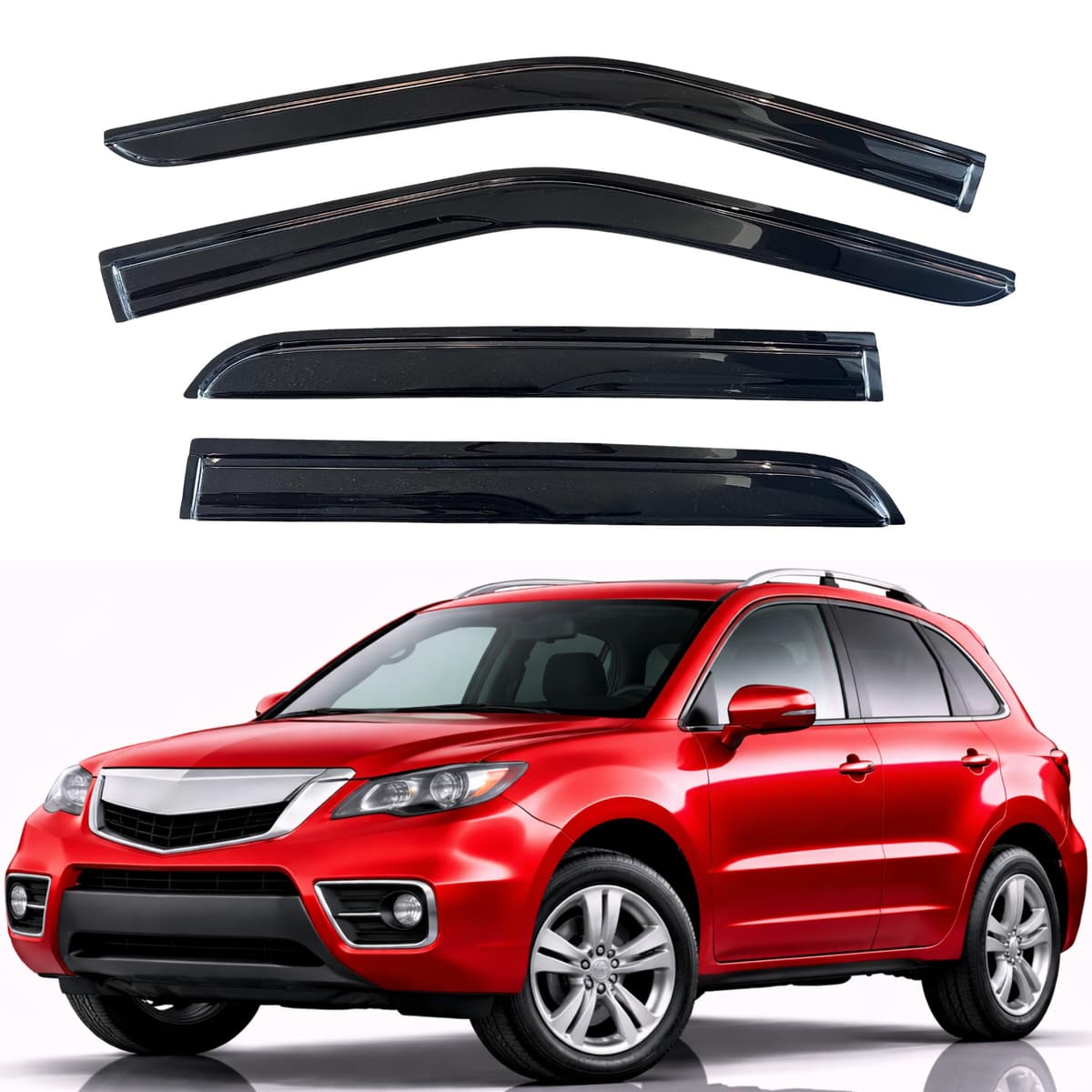KPY Rain Guards Fit for 2006-2013 Lexus IS250 IS350, Out-Channel Window Visors Vent Wind Deflectors 4PC, Car Accessories for 06-13 Lexus is Series — view 114