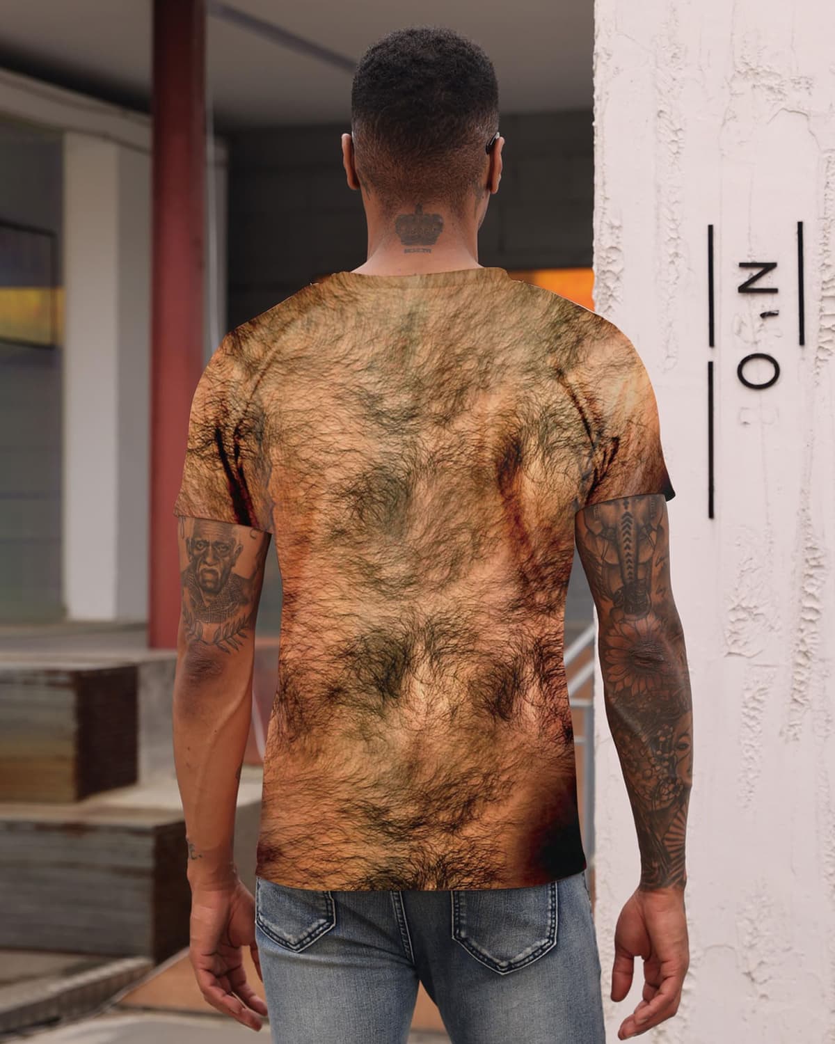 RAISEVERN Camiseta Hombre 3D Personalizadas Divertidas Estampada Camisetas Horteras Fiesta Regalo, S-XXL — view 3