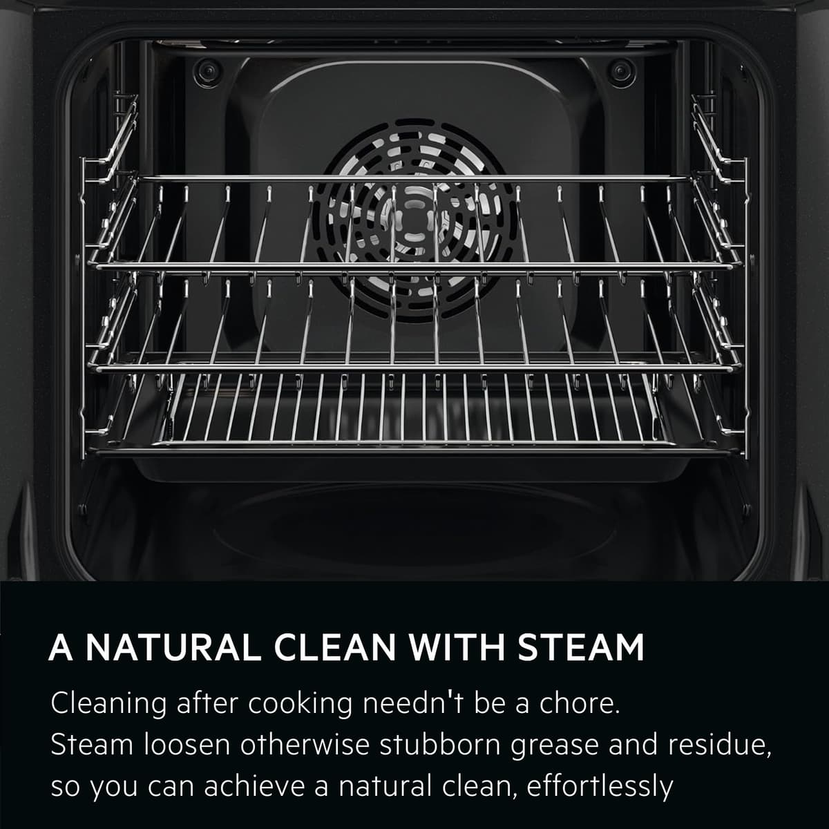 AEG 6000 Series SurroundCook Built In Oven, BSX23101XM, 65L, Aqua Clean, LED Display, Multilevel Cooking, Stainless Steel, Anti-fingerprint, Grill,Defrost, Moist Fan Baking, A — view 4