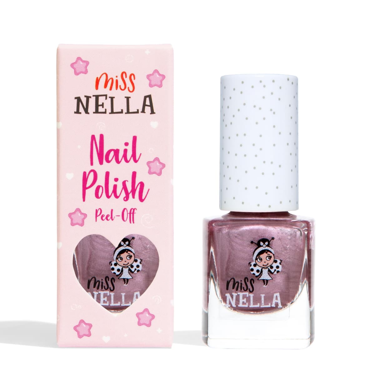 Miss Nella BLUEBERRY SMOOTHIE- Esmalte de uñas especial morada con brillantina para niños, con fórmula despegable, a base de agua y sin olor — view 17
