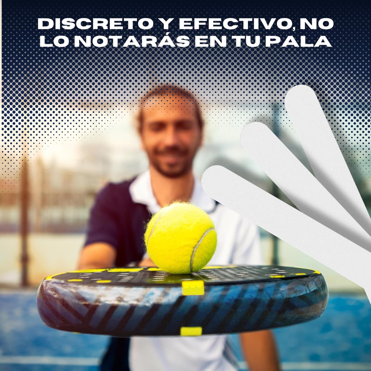Protector Transparente Rugoso para Pala de Pádel - Cinta Protectora Multigranulada de Silicona — view 7