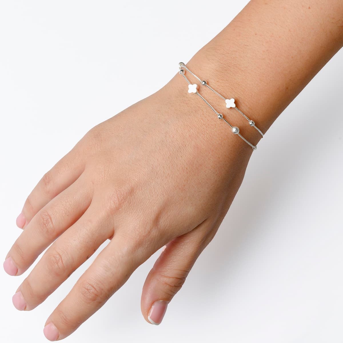 MOMENTUM Pulsera Plata Mujer (Bañada) – Regalo con Caja y Dedicatoria Premium – Ajustable y Elegante – Ideal Cumpleaños, Navidad, San Valentín — view 4
