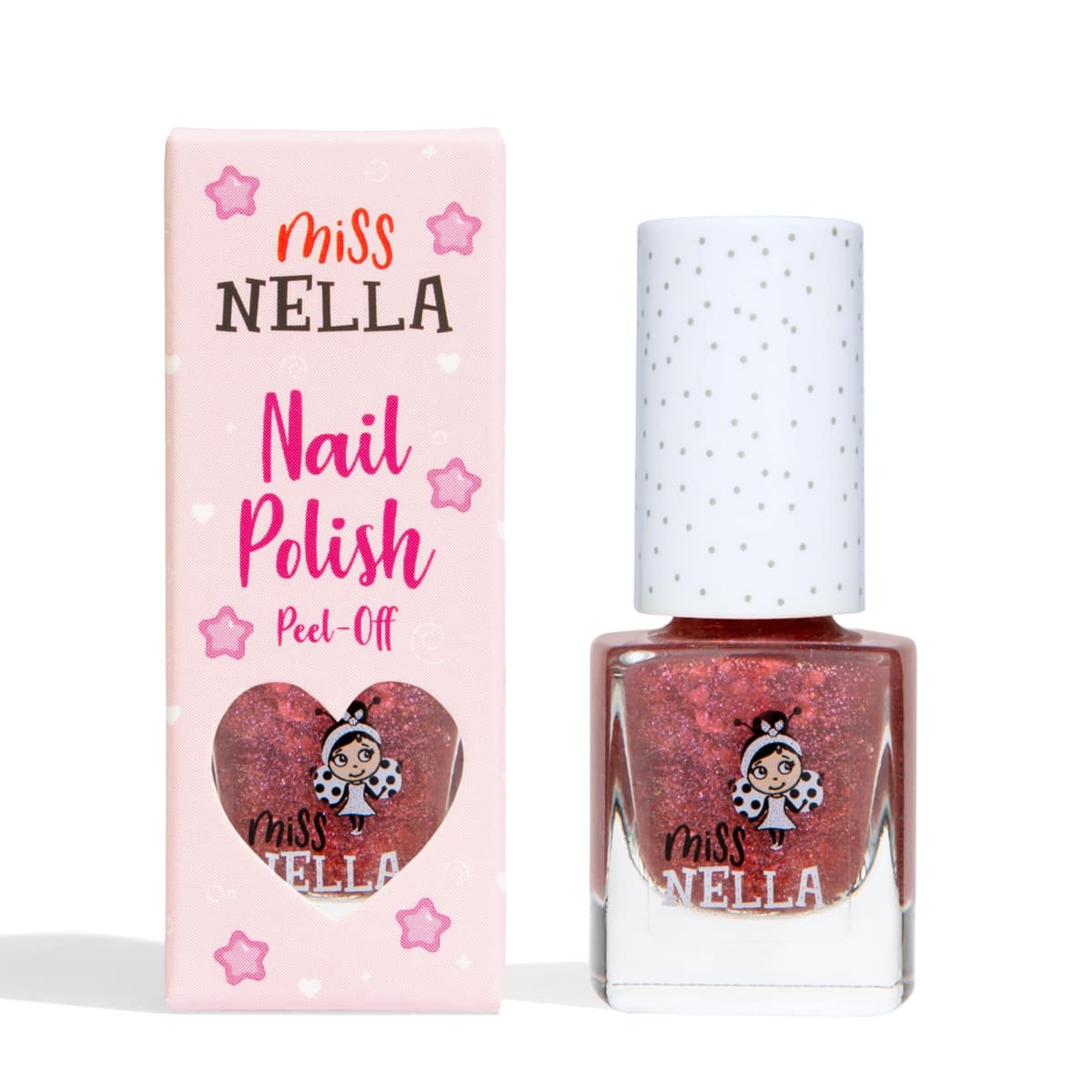Miss Nella BLUEBERRY SMOOTHIE- Esmalte de uñas especial morada con brillantina para niños, con fórmula despegable, a base de agua y sin olor — view 22