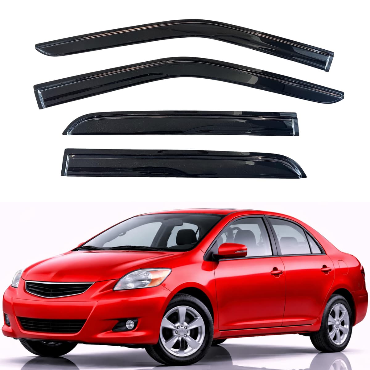KPY Rain Guards Fit for 2006-2013 Lexus IS250 IS350, Out-Channel Window Visors Vent Wind Deflectors 4PC, Car Accessories for 06-13 Lexus is Series — view 162