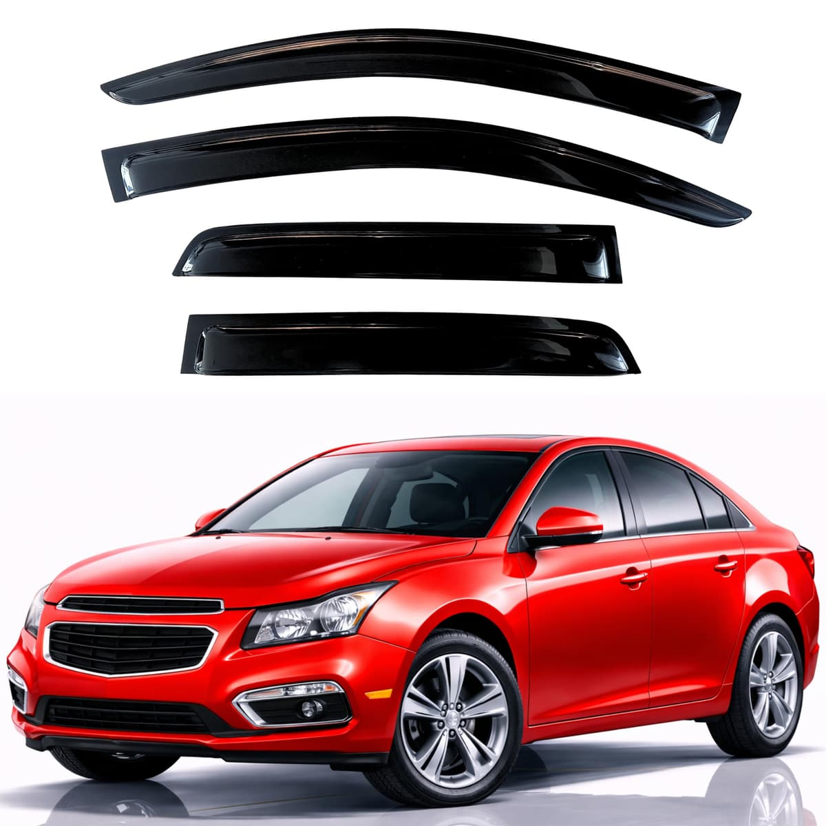 KPY Rain Guards Fit for 2006-2013 Lexus IS250 IS350, Out-Channel Window Visors Vent Wind Deflectors 4PC, Car Accessories for 06-13 Lexus is Series — view 269