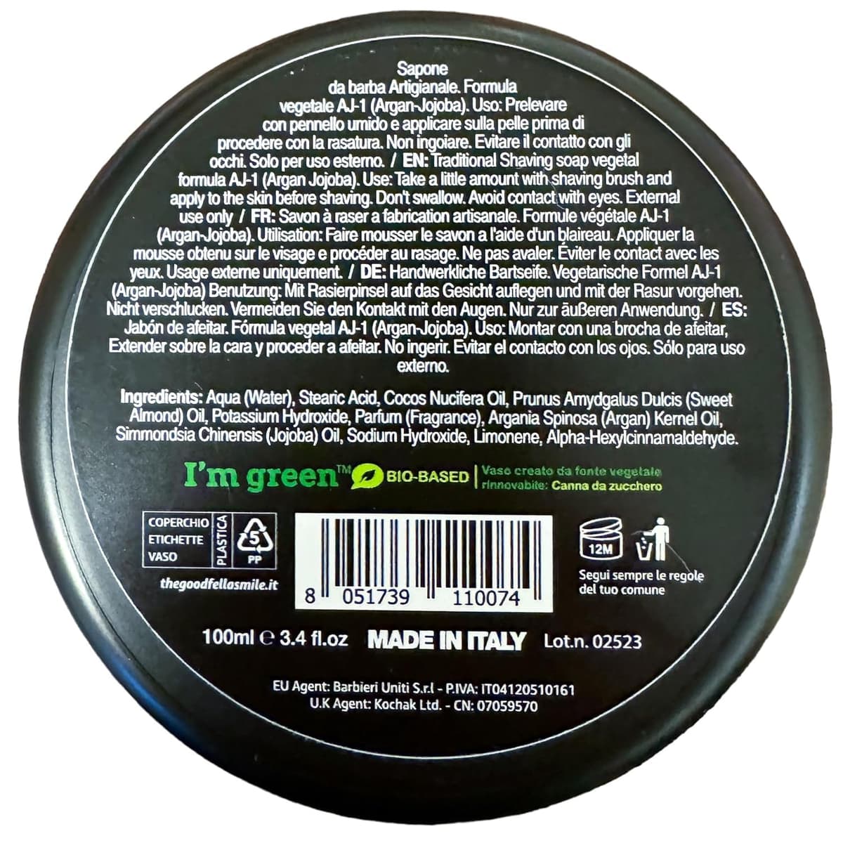The Goodfellas' smile crema de afeitar savage formula aj-1 100ml — view 2