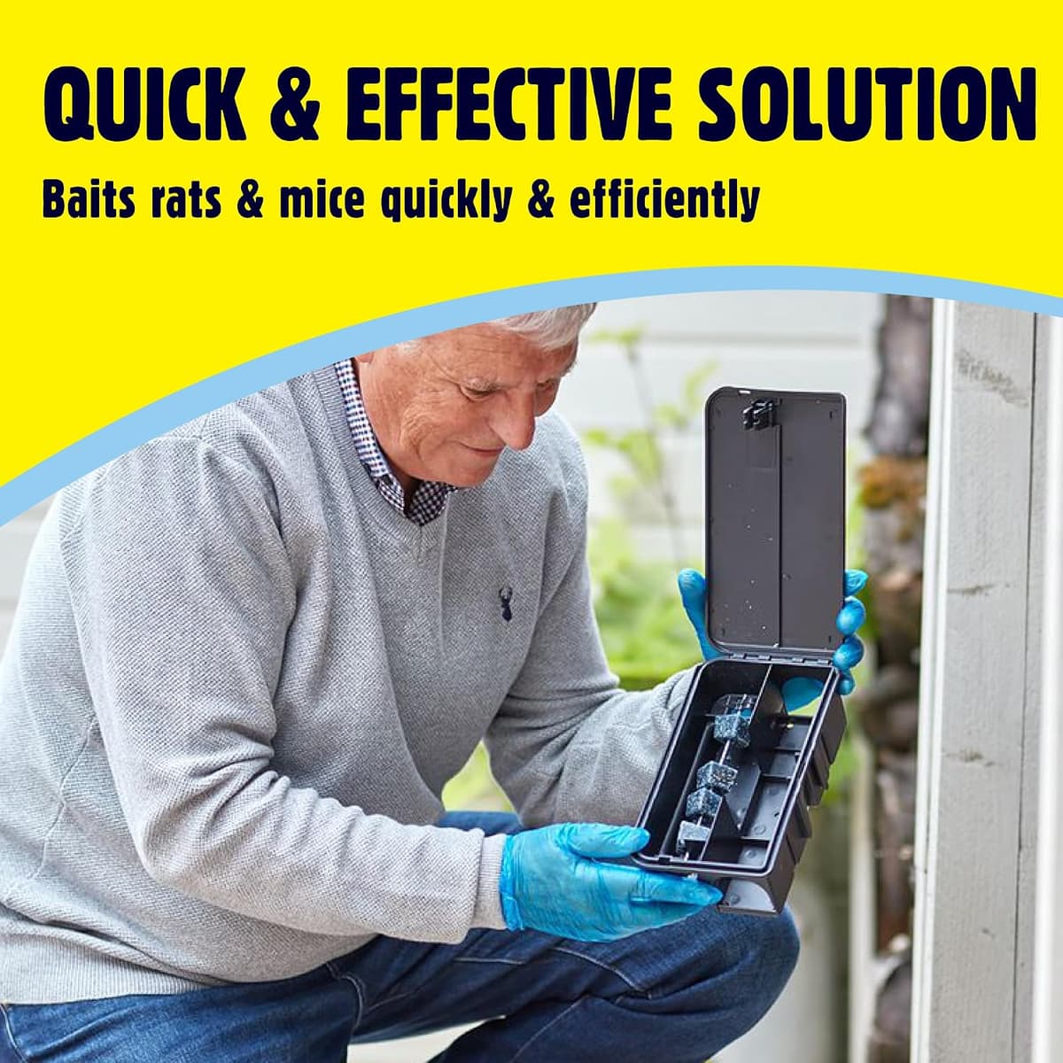 The Big Cheese Rat & Mouse Bait Station - Reusable Tamper-Resistant & Weather-Proof Rat Bait Box for Rat Poison - Lockable Li — view 2