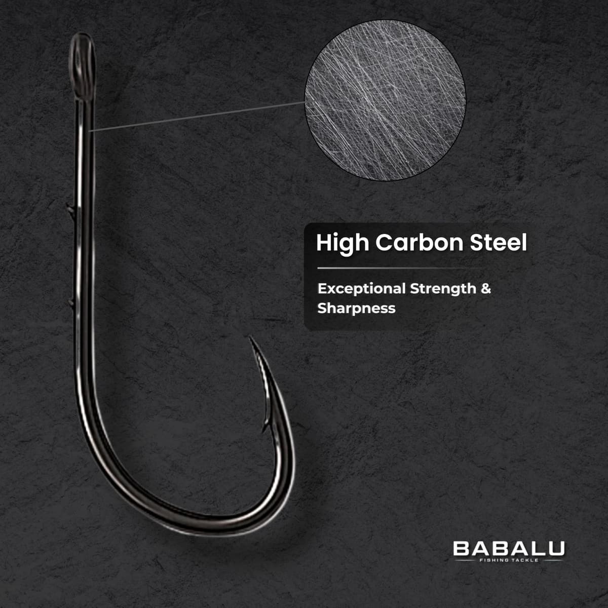 Anzuelos de Pesca Baitholder 50pcs Acero de Alto Carbono — view 3