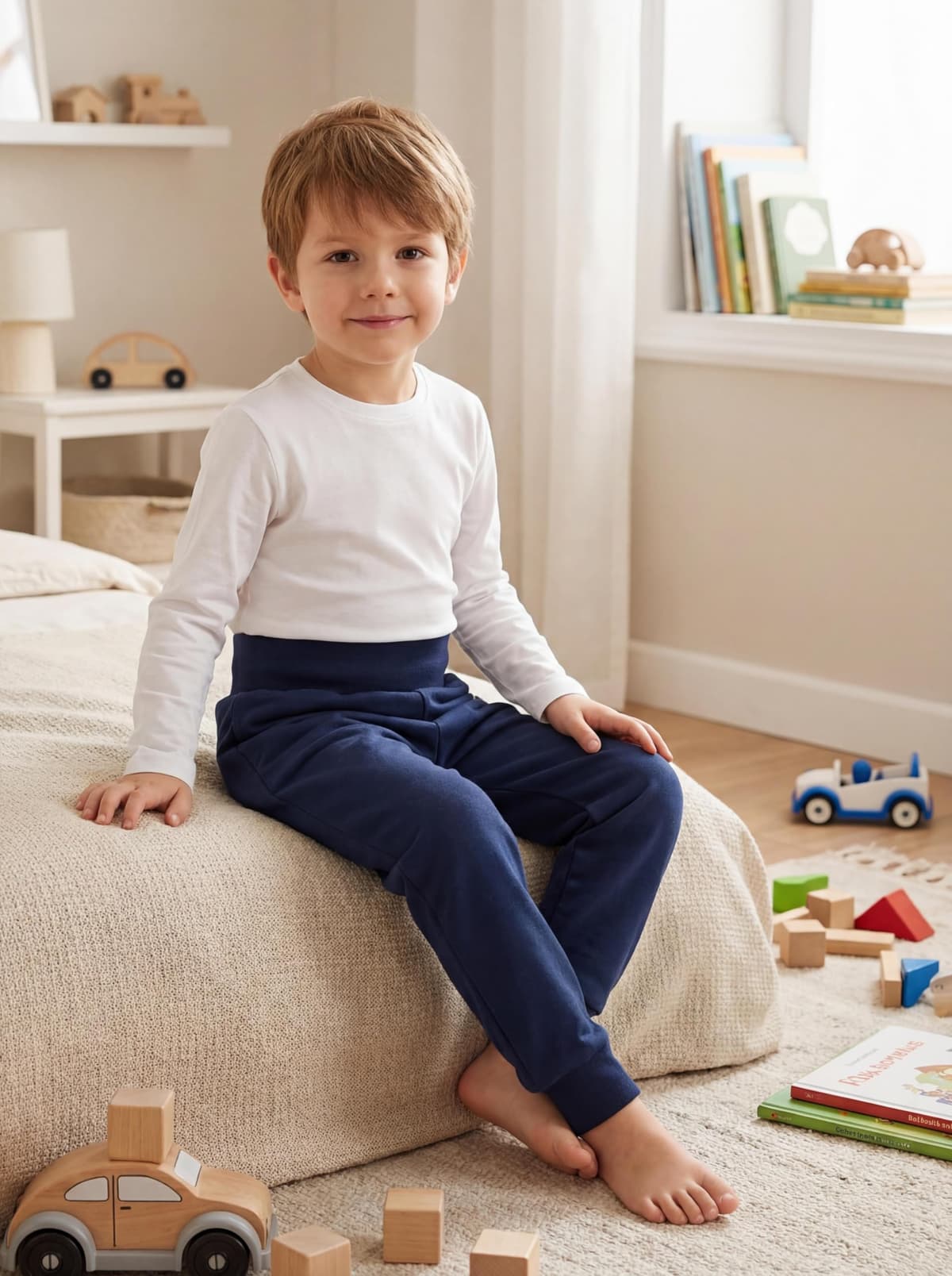 TupTam Pantalones Bebé 5 Unidades – Pantalón Algodón Suave para Bebé Niño y Niña, Certificación Oeko-Tex — view 3
