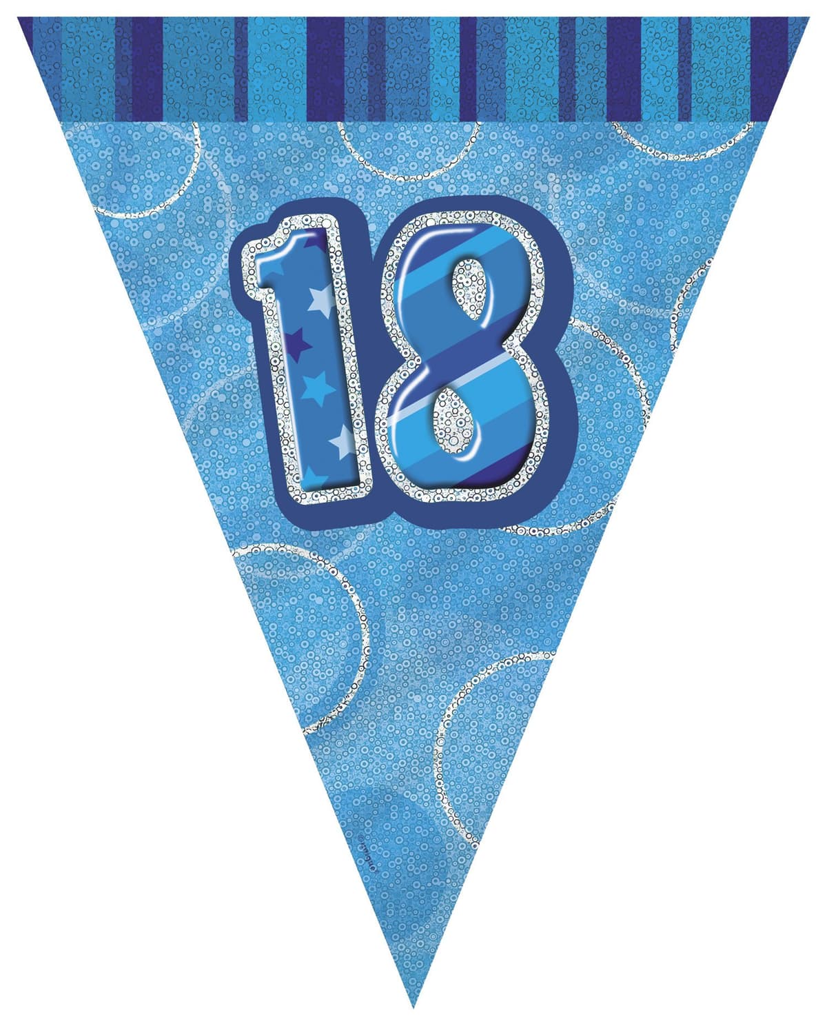 Unique Party 92068 - 9ft Foil Glitz Pink Happy 80th Birthday Banner — view 8