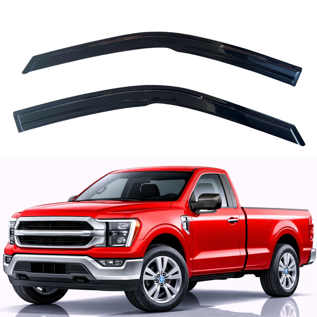 KPY Rain Guards Fit for 2006-2013 Lexus IS250 IS350, Out-Channel Window Visors Vent Wind Deflectors 4PC, Car Accessories for 06-13 Lexus is Series — view 291