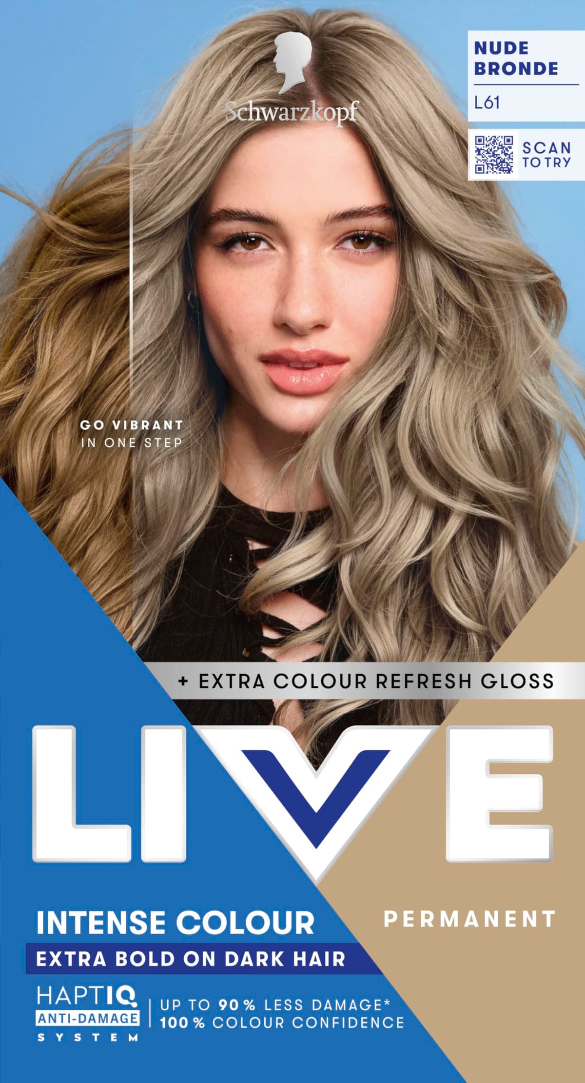Schwarzkopf LIVE Intense Colour B11 Frosty Blonde, Long-lasting Permanent Blonde Hair Dye, For Lighter Hair, With Extra No-Brassiness Gloss — view 13