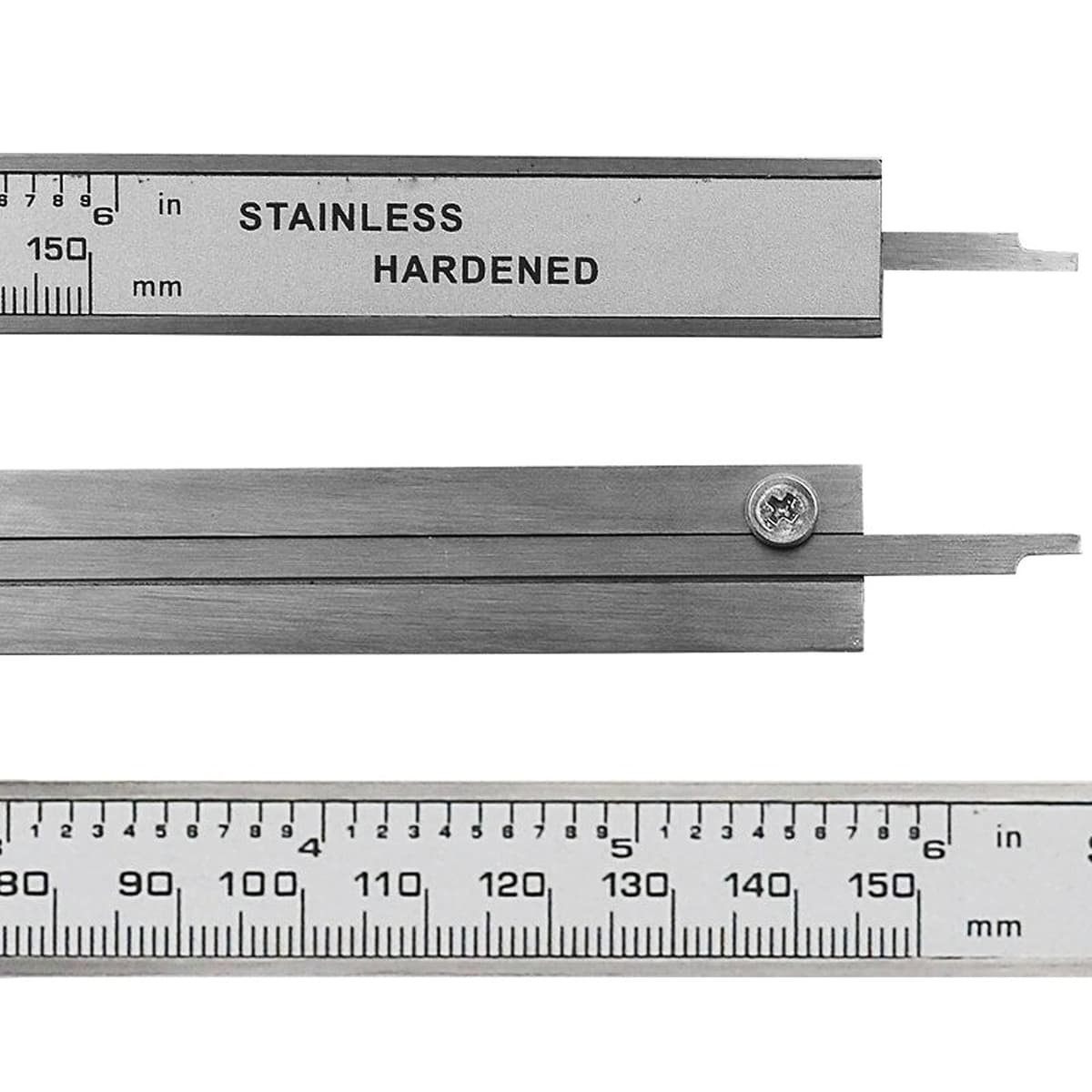 Digital Vernier Calipers 150mm Stainless Steel, Electronic Measuring Caliper with LCD Screen, mm/Inch/Fraction, Inside Outside Depth Step Measurements, Splash Resistant with Case — view 9
