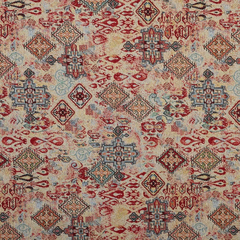 Kt KILOtela - Tela Tapicería, Jacquard Gobelino, Tapizar Sillas, Cojines, Cabecero, Sofá, Bolsos, Resistente al Desgaste, Costura, 100 cm Largo x 280 cm Ancho, Geométrico, Multicolor, 1 metro — view 40