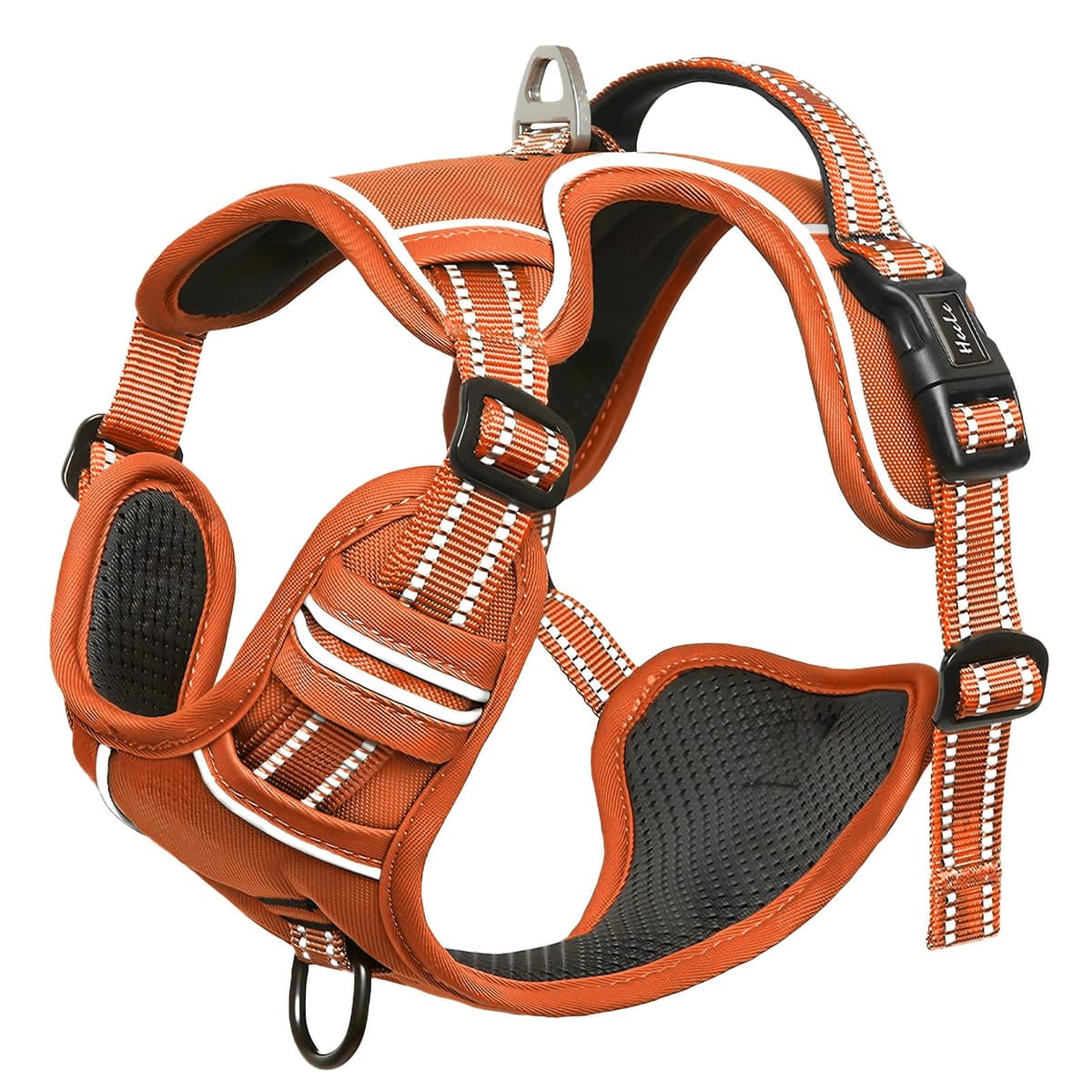 HEELE Dog Harness Medium No Pull Dog Vest Harness with Soft Handle Reflective Pet Harness for Outdoor Training Walking, Black, M — view 144