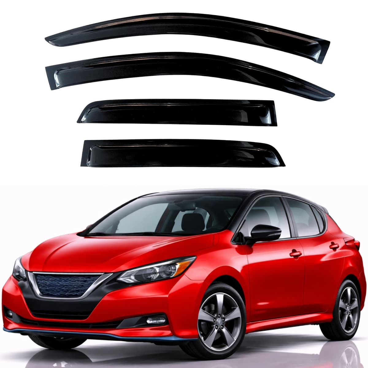 KPY Rain Guards Fit for 2006-2013 Lexus IS250 IS350, Out-Channel Window Visors Vent Wind Deflectors 4PC, Car Accessories for 06-13 Lexus is Series — view 184