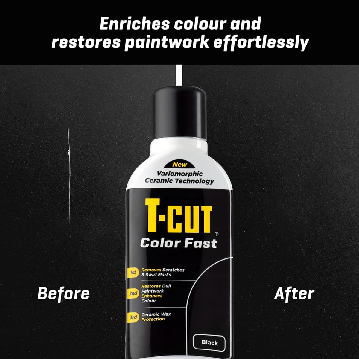 T-Cut Colour Fast 3-in-1 Paintwork Renovator, Black, 500ml — view 3