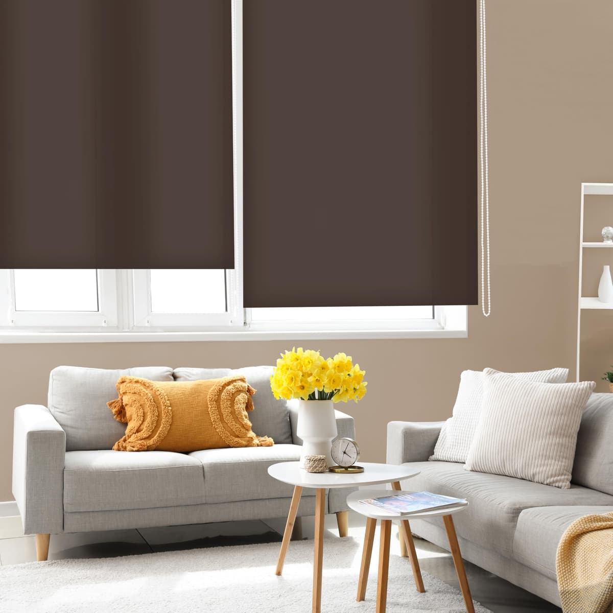 Blindecor Ara | Estor enrollable translúcido liso - Blanco Roto, 160 x 175 cm (ancho por alto) | Tamaño de la Tela 157 x 170 cm | Estores para ventanas — view 26