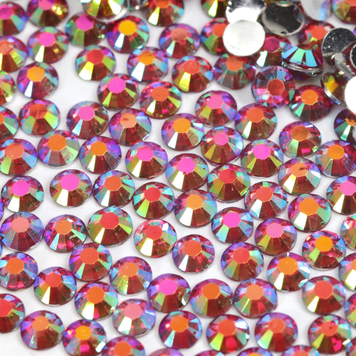 1000pcs 4mm Flat Back Non-Stick Rhinestone Crystal Diamantes Nail Art & Craft Scrapbooking Embellishments 90 Available Colours (4mm, AB Clear #A13) — view 87