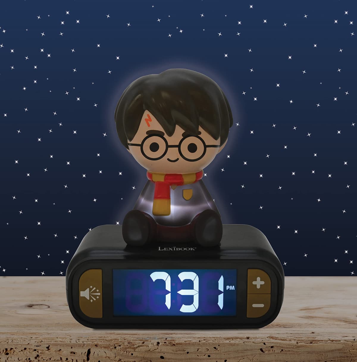 LEXIBOOK Despertador Harry Potter con Pantalla LCD Digital y luz de Noche integrada, Color Negro — view 4