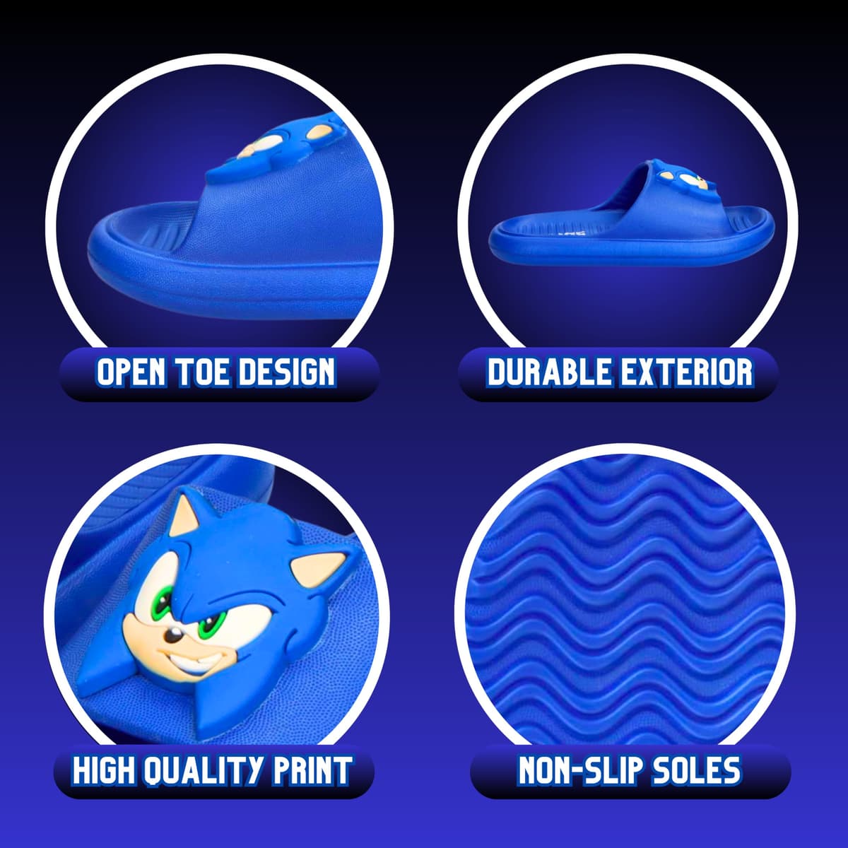 Sonic The Hedgehog Sandalias para Niños, Sandalias de Verano, Regalo Niños, Tallas EU 26 a 33 — view 7