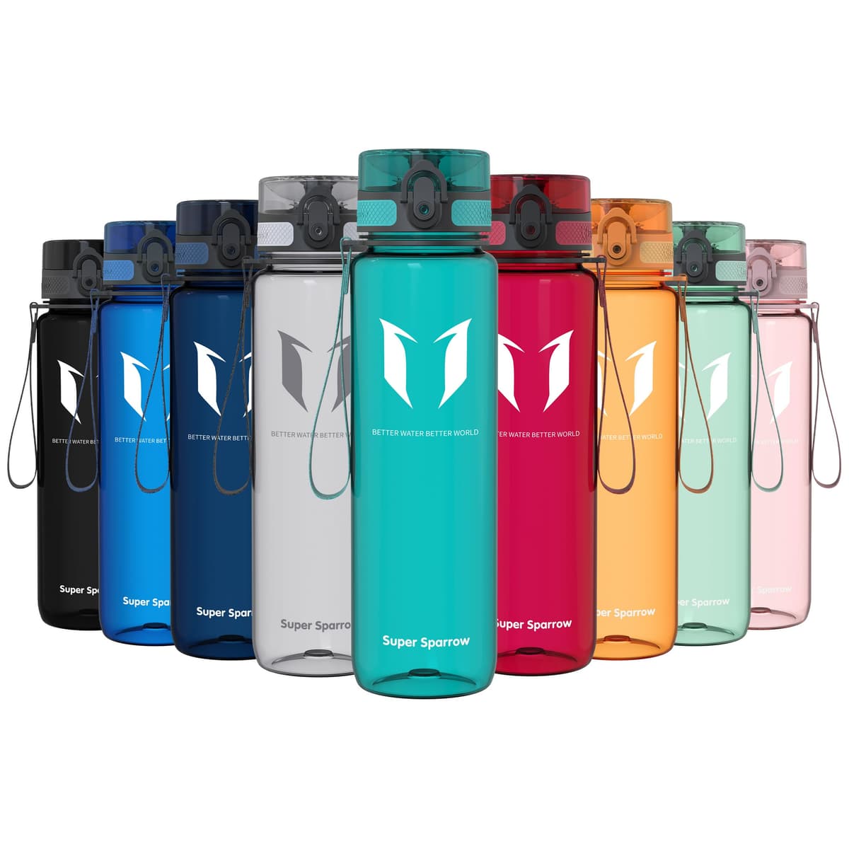 Super Sparrow Botella de Agua Deportiva -350ml & 500ml & 750ml & 1000ml - Sin BPA — view 45