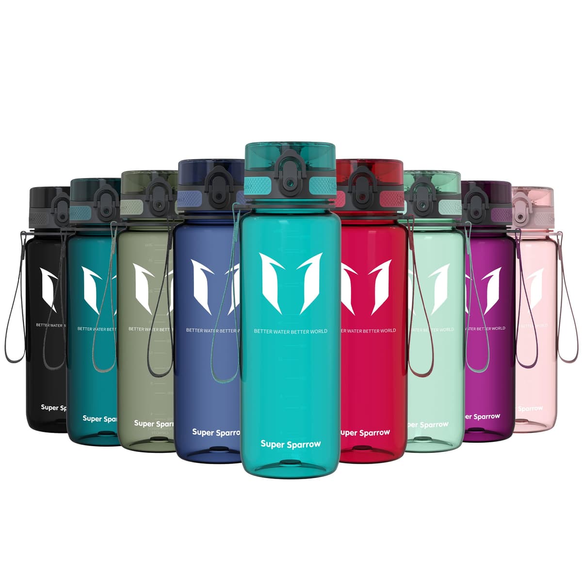Super Sparrow Botella de Agua Deportiva -350ml & 500ml & 750ml & 1000ml - Sin BPA — view 42