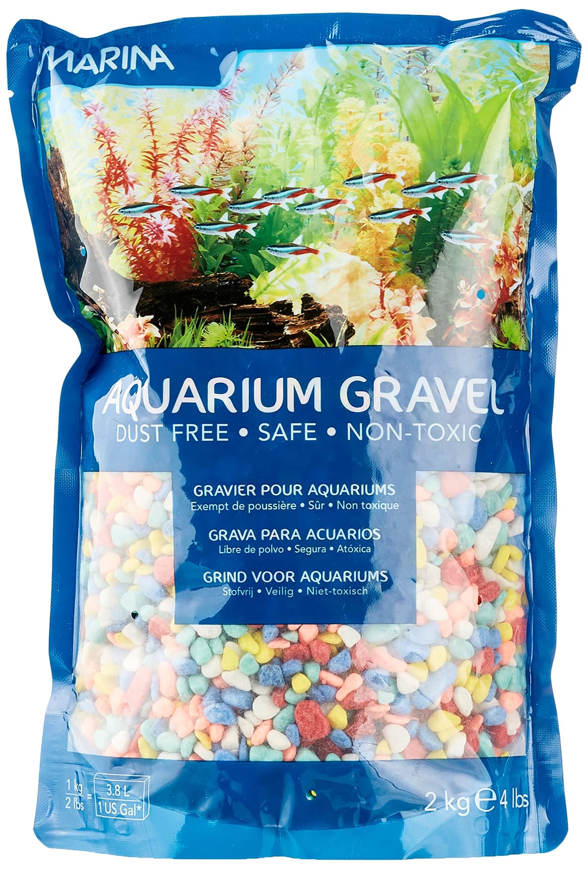 Marina Grava Arcoíris, piedra, 2,0 Kg — view 3