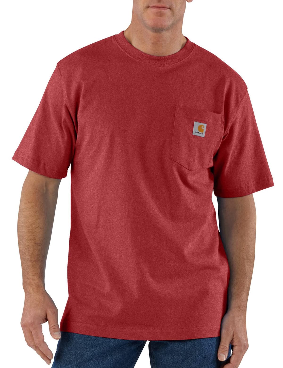 Carhartt Mens Loose Fit Heavyweight Short-Sleeve Pocket T-Shirt (Also Available in Big & Tall) CloseoutWork Utility T-Shirt — view 68
