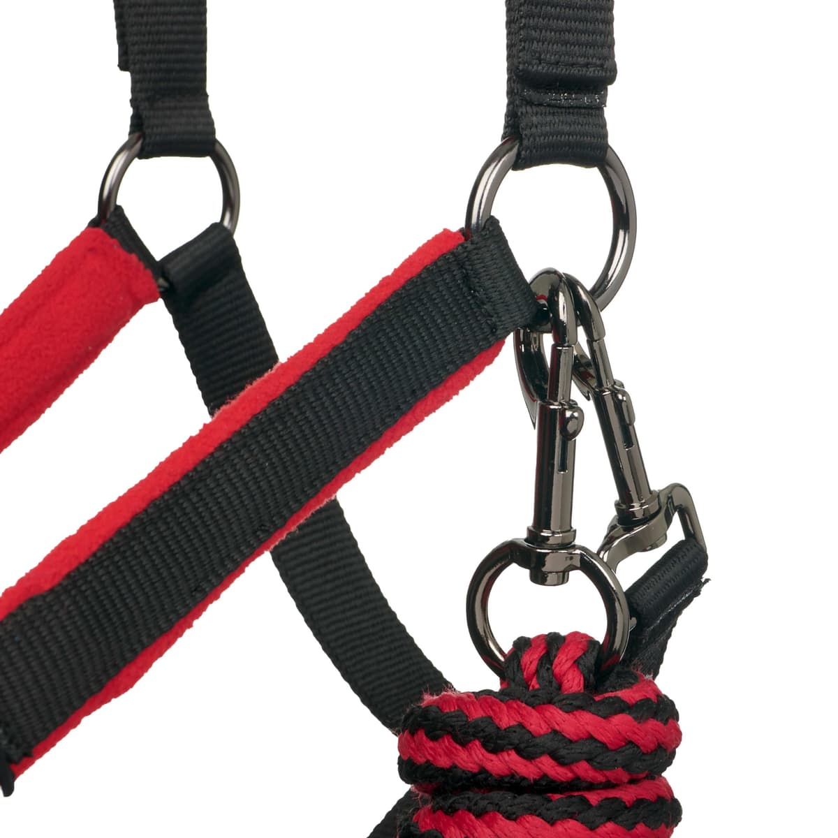 LeMieux Vogue Fleece Headcollar with Lead Rope - Extra Padding, Adjustable at Curb and Poll Strap — view 3
