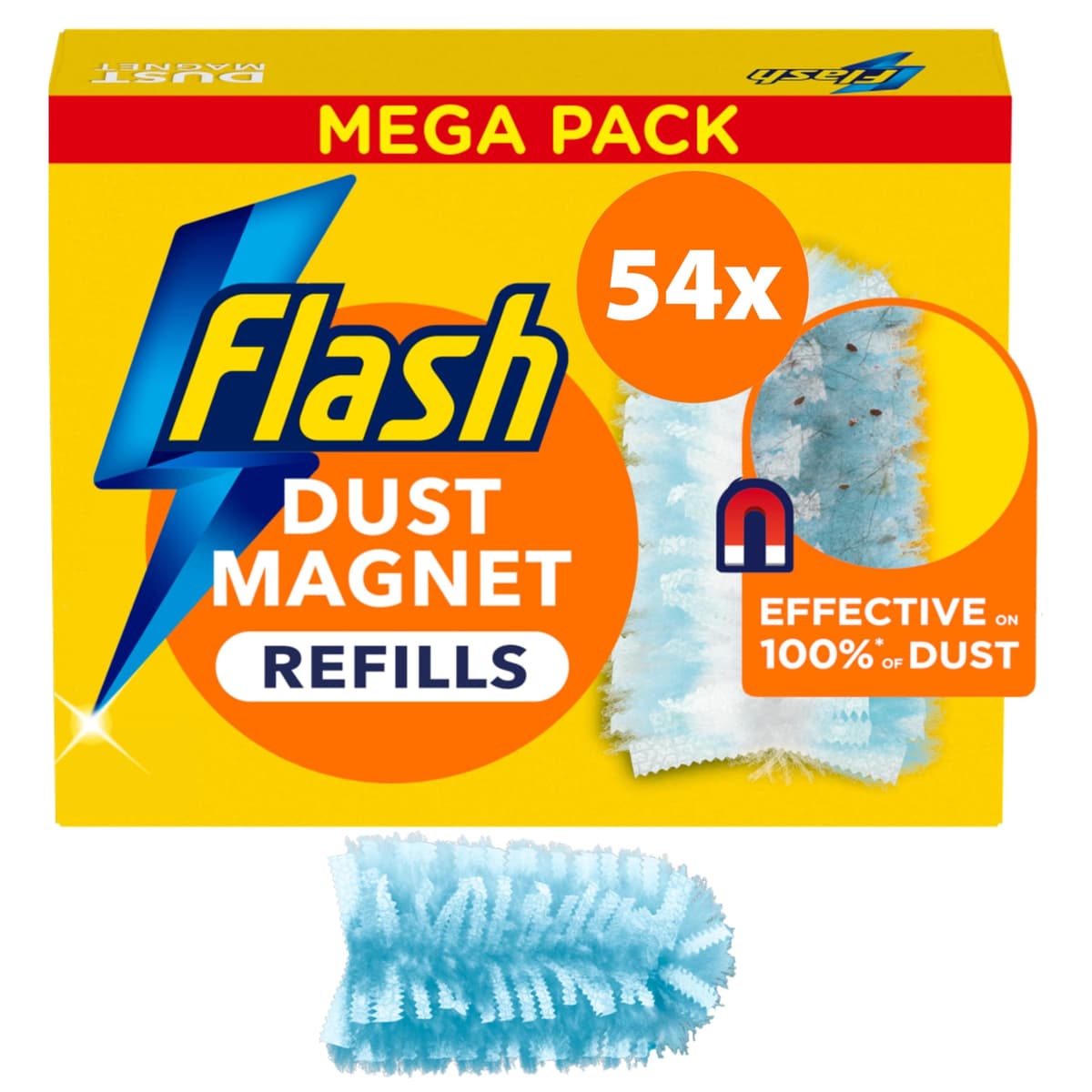 Flash Duster Dust Magnet Refills, Fluffy Dusters Refills, 25 Scented Dusters (5x5), Effective on 100% of Dust, Dust Magnet — view 10