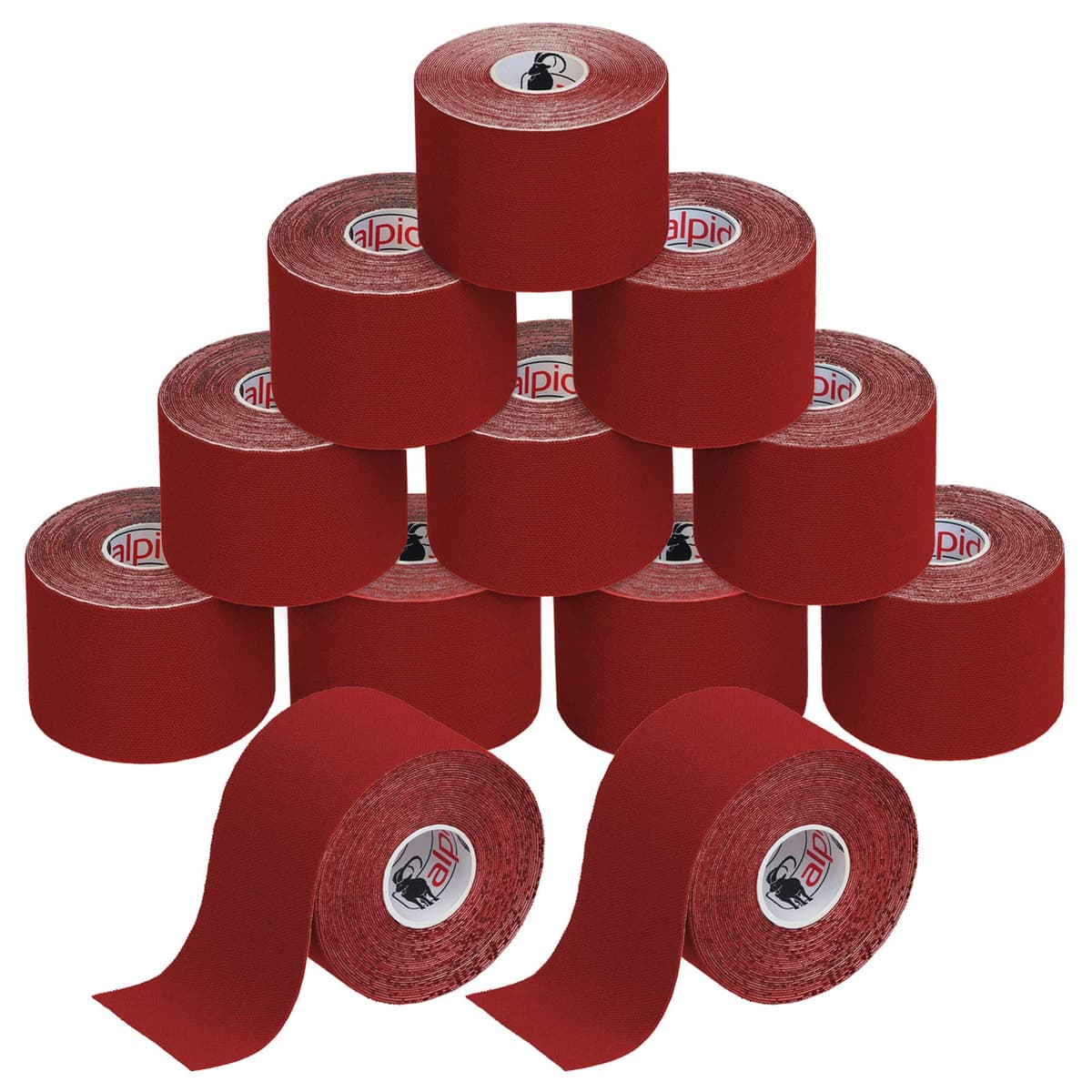 ALPIDEX Cinta Kinesiología Tape 1/3 / 6/12 Rollos Muchos Colores 5 m x 5 cm E- Book Ejemplos Aplicación Cinta Muscular Sin Látex Transpirable — view 12
