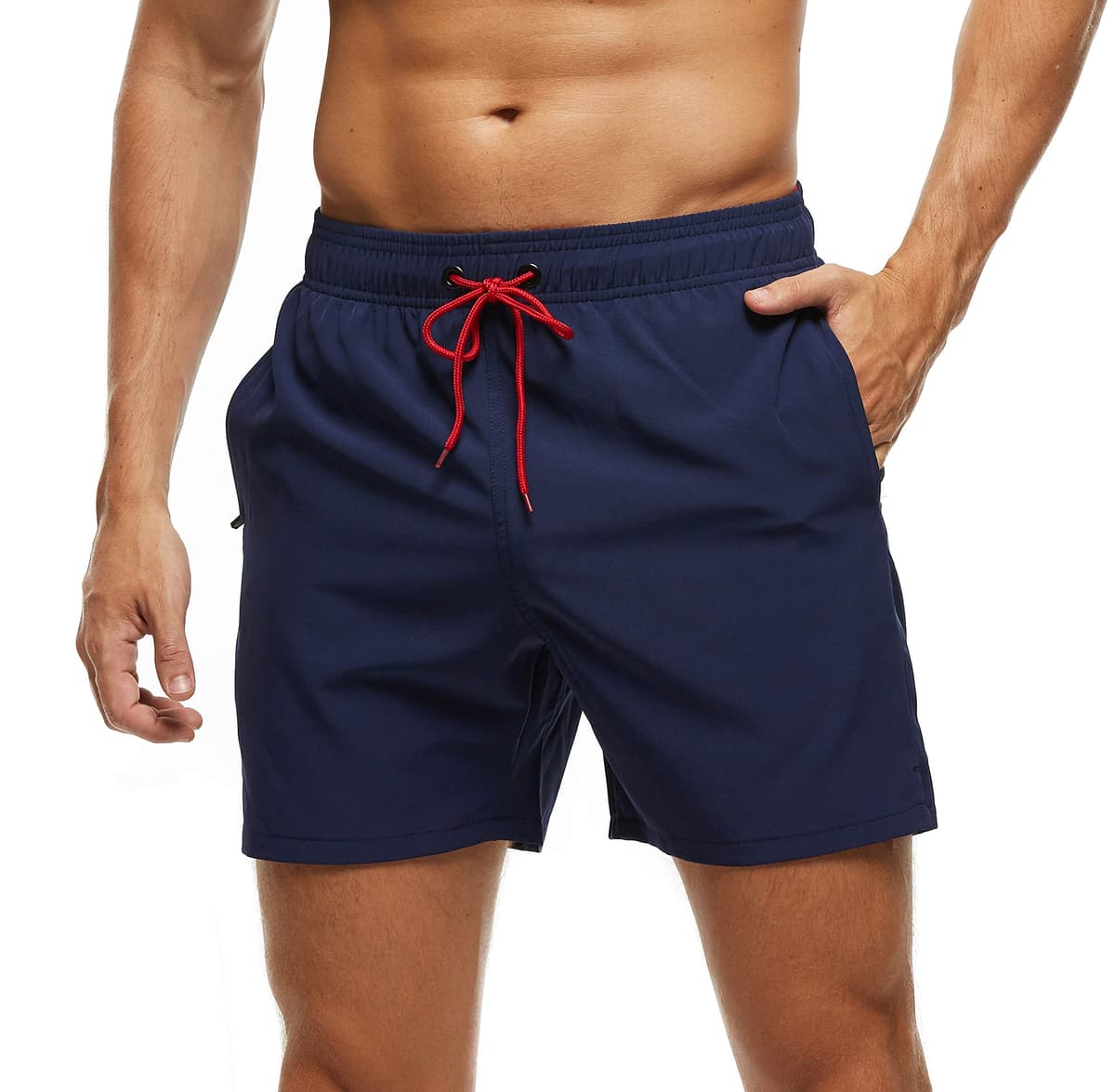 Bañador Hombre 2 en 1 Bañador de Secado Rápido con Forro de Malla y Cordón de Ajuste para Playa Bañador Casual Impermeable para Piscina Verano — view 15