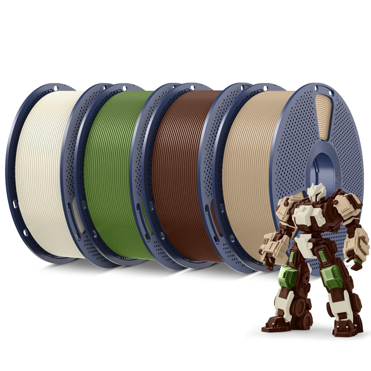 SUNLU Pack de 16 Colores Filamento PLA Plus, Filamento PLA+ Multicolor para Impresoras 3D 1.75mm, Embalado al Vacío Individualmente, 0.25kg/Bobina, Total 4kg, 16 Bobinas​ — view 10