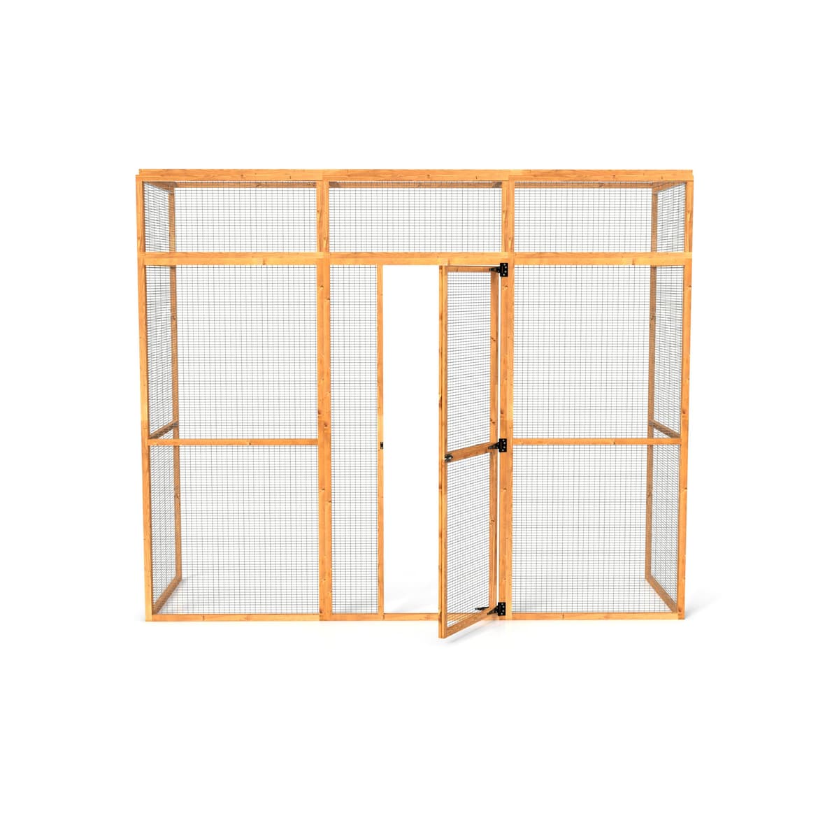The Hutch Company 3 Sided Wingham Catio & Playpen – Outdoor Cat Enclosures, Shelves, Ramps & Accessories | Safe Outdoor Play for Cats 12 Different Sizes to suit all Homes (9ft│3ft│7.2ft) — view 2