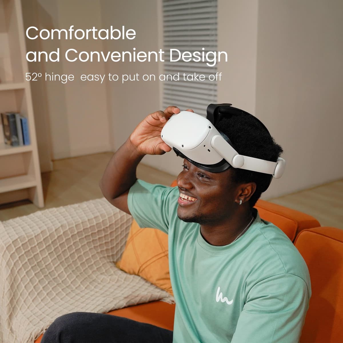 KIWI design Head Strap Accessories Compatible with Quest 2, Elite Strap Replacement for Enhanced Support and Comfort in VR — view 3