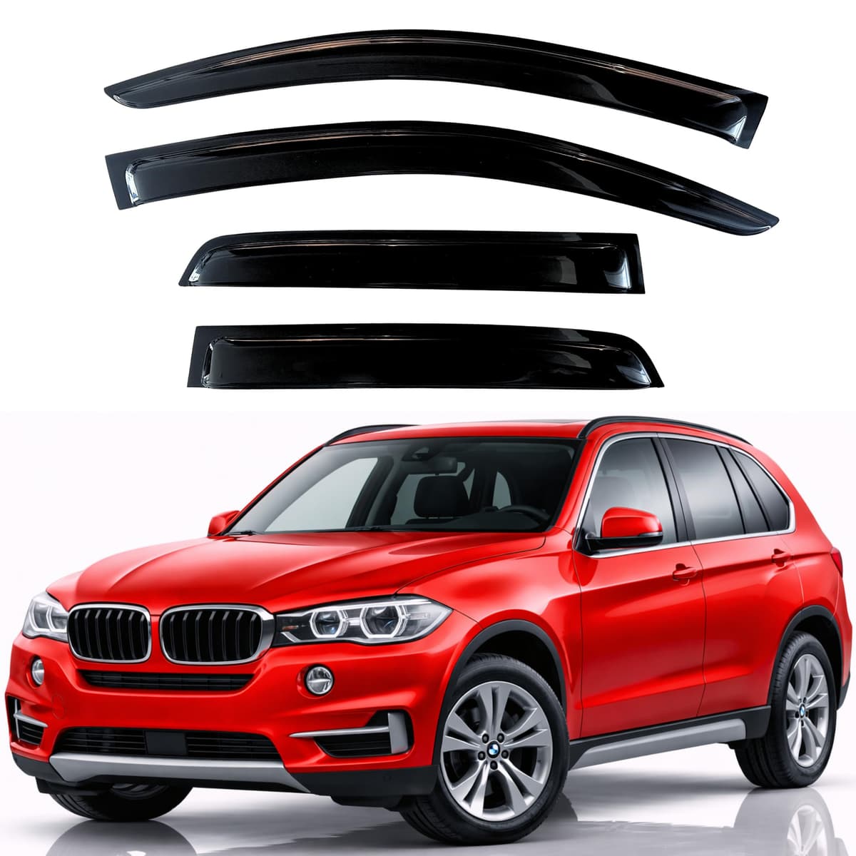 KPY Rain Guards Fit for 2006-2013 Lexus IS250 IS350, Out-Channel Window Visors Vent Wind Deflectors 4PC, Car Accessories for 06-13 Lexus is Series — view 150