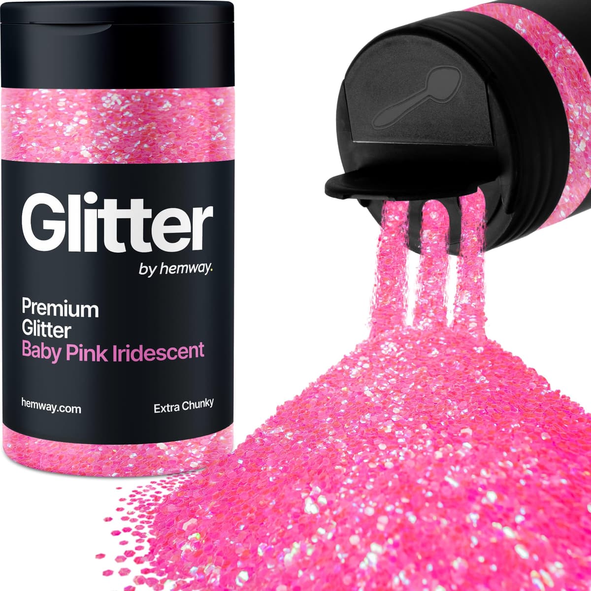 Light Rose Gold Glitter Shaker, 130g Ultrafine Glitter, Crafts 1/128" Metallic Flake Light Rose Gold Sequins, Resin & Epoxy Crafts, Decorating, Halloween, Christmas Nail, Face, Hemway — view 33