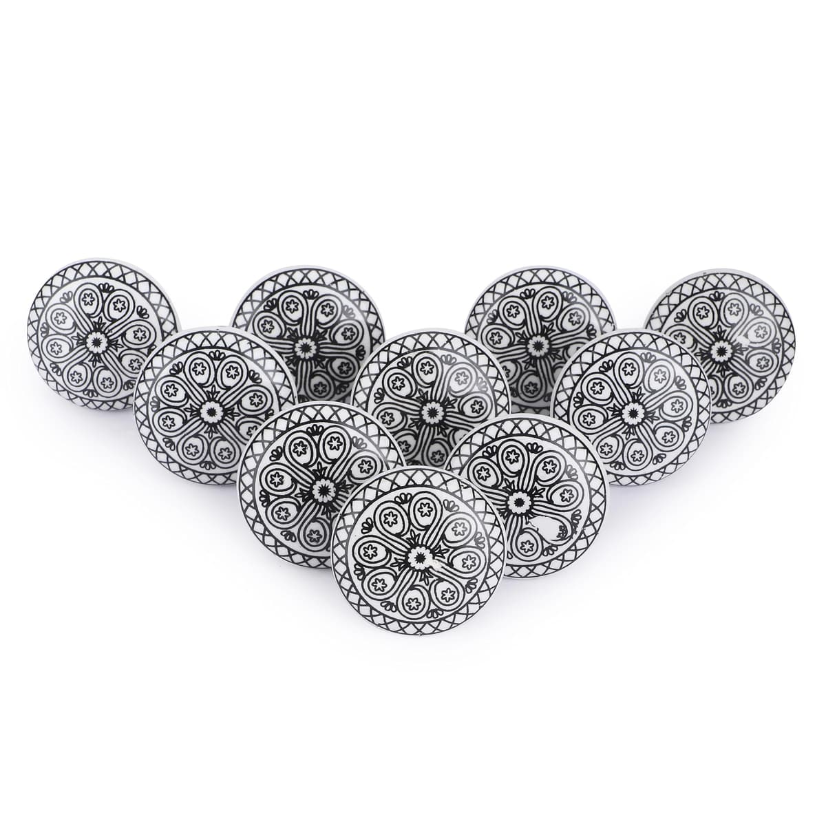 Ajuny Vintage Juego de 20 Pomos de Cerámica Blanca para Cómoda Cajón Armario Cocina Moderna Baño y Dormitorio Tiradores Decorativos Hechos a Mano — view 37