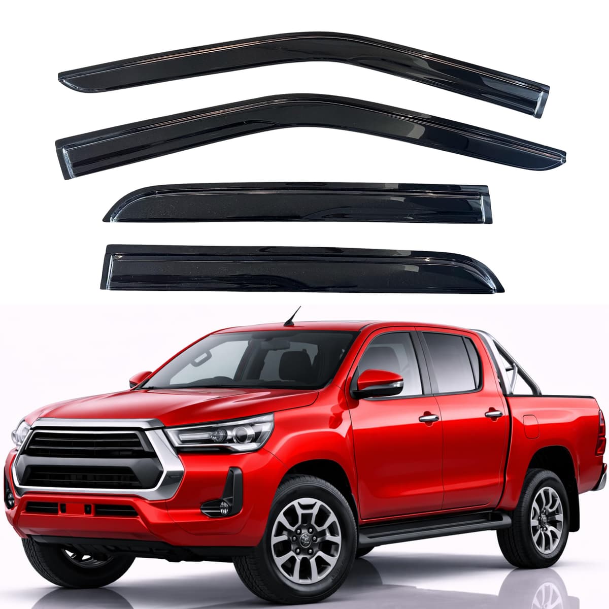 KPY Rain Guards Fit for 2006-2013 Lexus IS250 IS350, Out-Channel Window Visors Vent Wind Deflectors 4PC, Car Accessories for 06-13 Lexus is Series — view 123