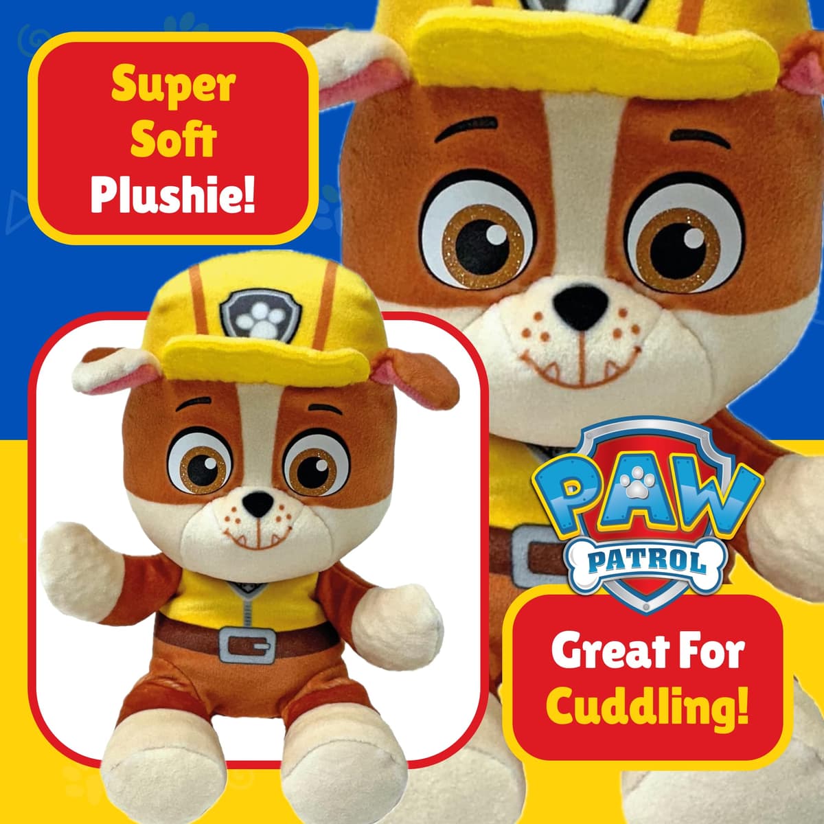 TY Rubble Paw Patrol Soft Plush Toy for Kids, Cuddly Teddy, Collectible Stuffed Toy, Beanie Babies Range, Regular — view 4