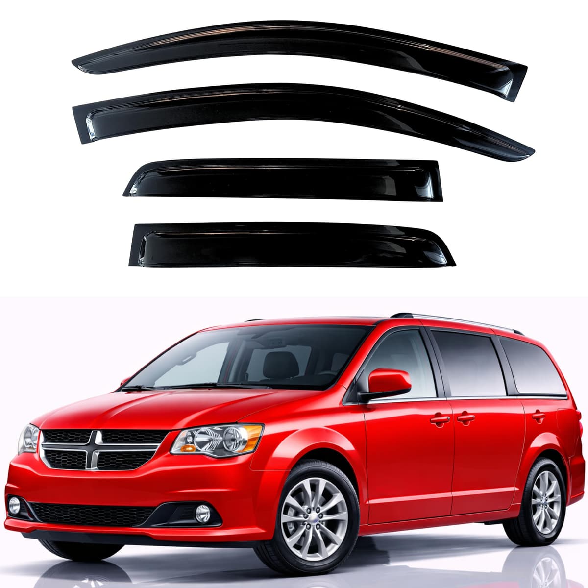 KPY Rain Guards Fit for 2006-2013 Lexus IS250 IS350, Out-Channel Window Visors Vent Wind Deflectors 4PC, Car Accessories for 06-13 Lexus is Series — view 172
