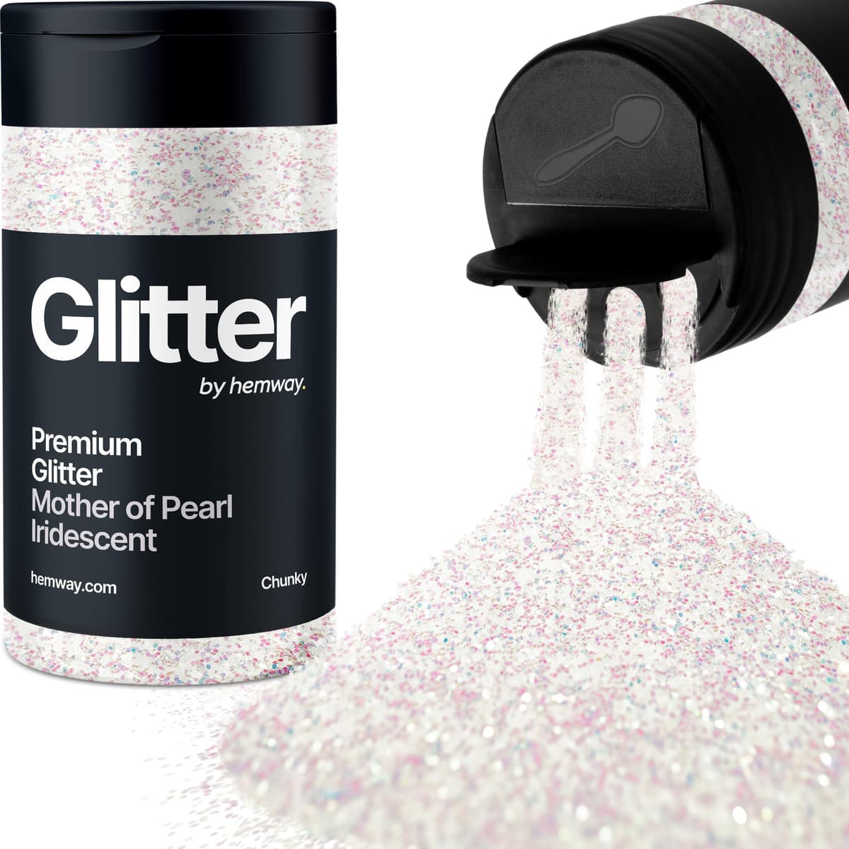 Light Rose Gold Glitter Shaker, 130g Ultrafine Glitter, Crafts 1/128" Metallic Flake Light Rose Gold Sequins, Resin & Epoxy Crafts, Decorating, Halloween, Christmas Nail, Face, Hemway — view 293