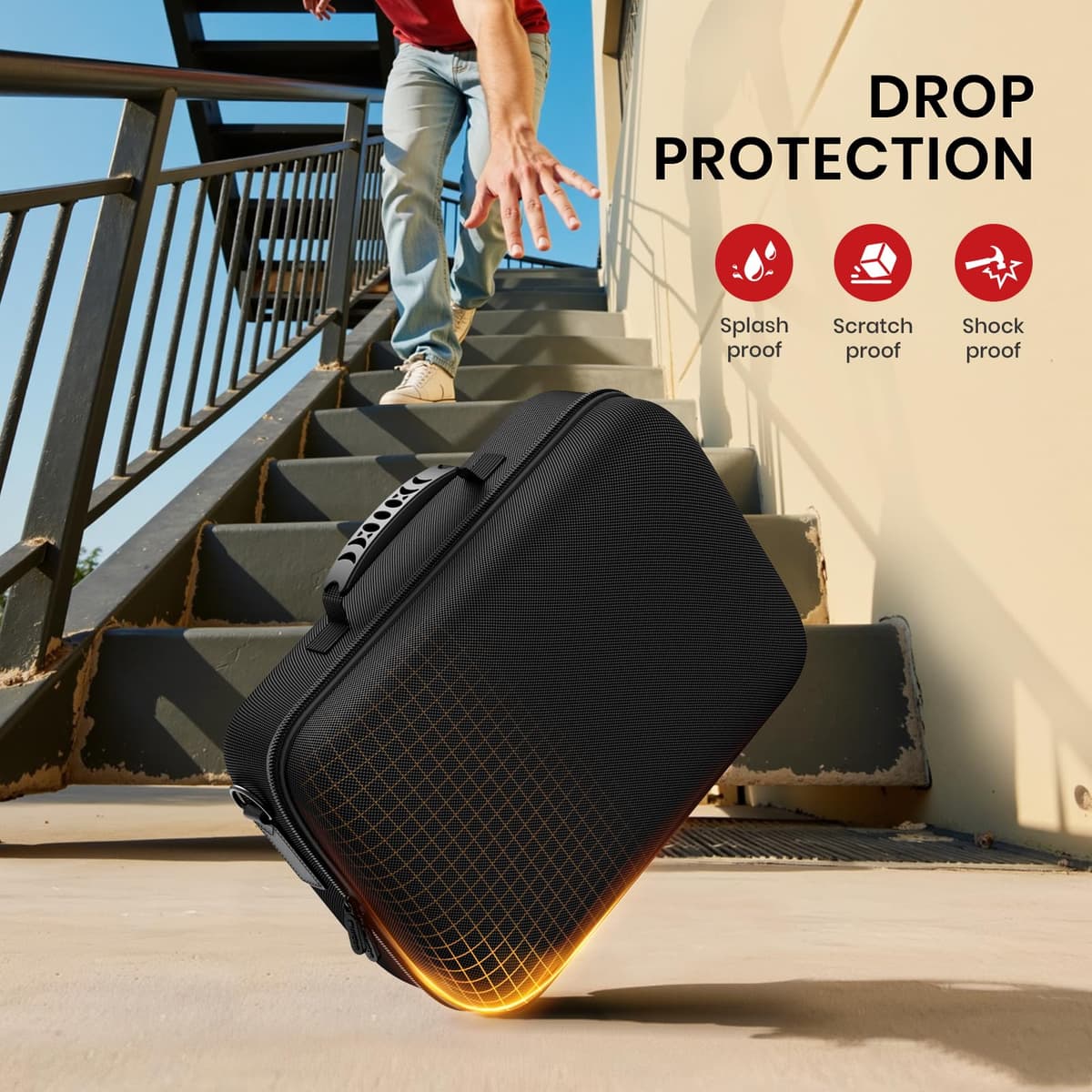 Lmcpa Funda para Nintendo Switch 2,Funda Protectora Dura de Viaje Rígida Todo en uno Grande,Estuche Rígida Portátil con Protección 22 Ranuras para Juegos para Switch 2 Accesorios,Negro — view 3